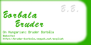 borbala bruder business card
